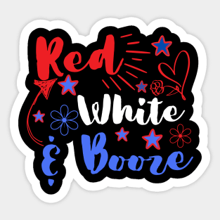 Red white & Blue. Sticker